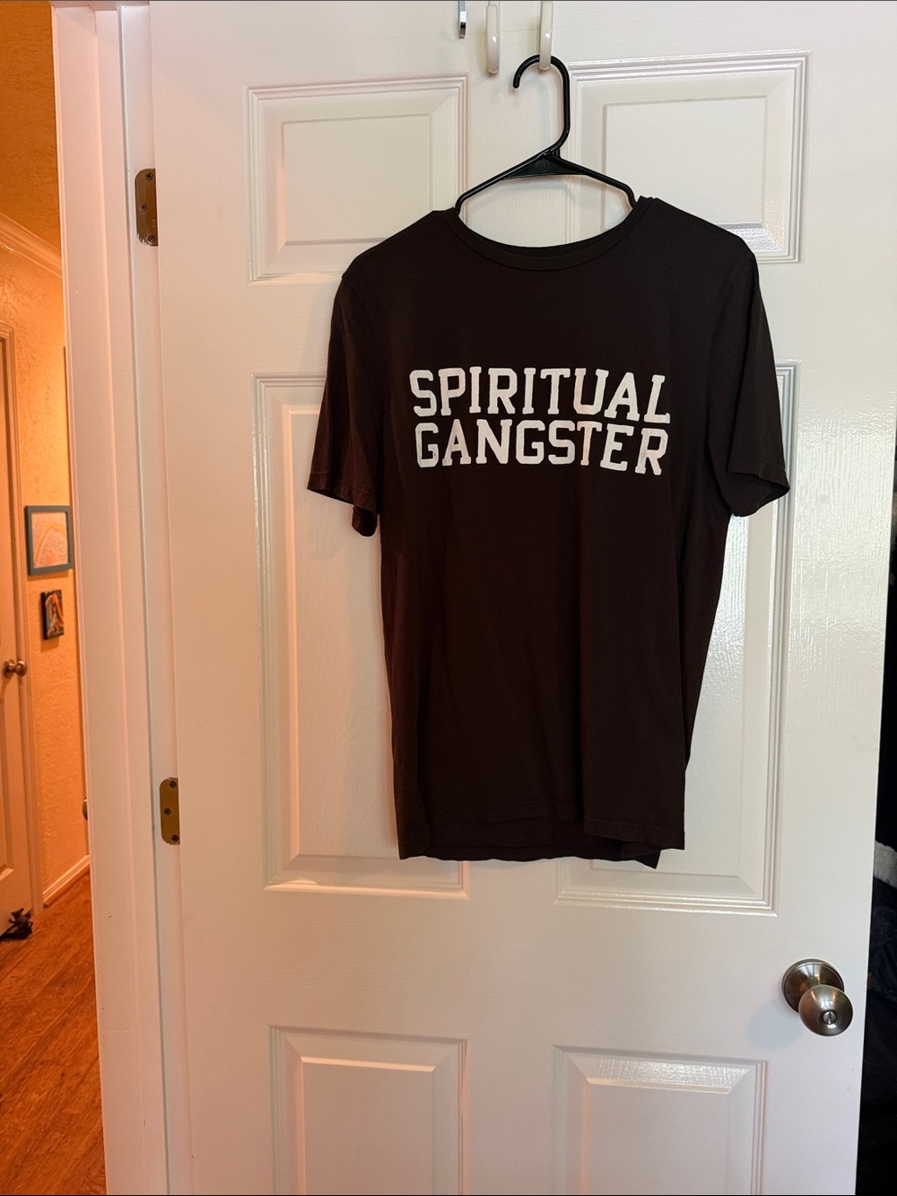 Spiritual Gangster Black Tee with White Logo